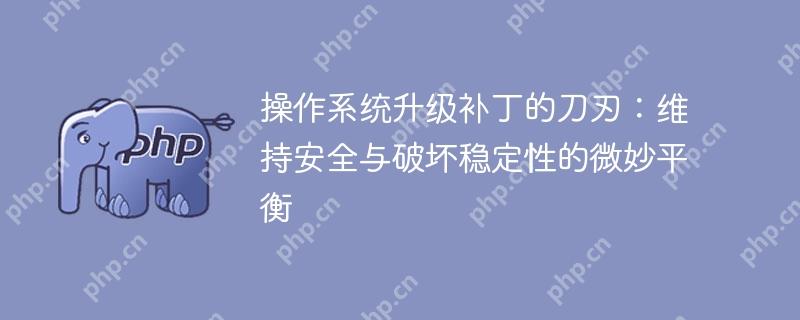 操作系统升级补丁的刀刃:维持安全与破坏稳定性的微妙平衡