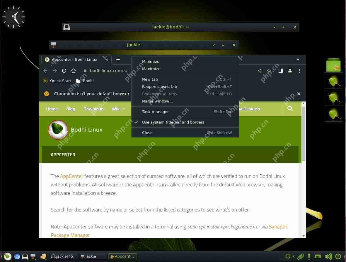 Bodhi Linux提供桌面启蒙