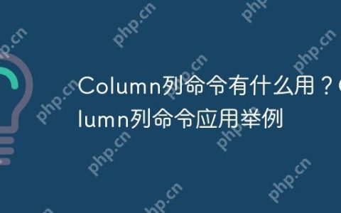Column列命令有什么用？Column列命令应用举例