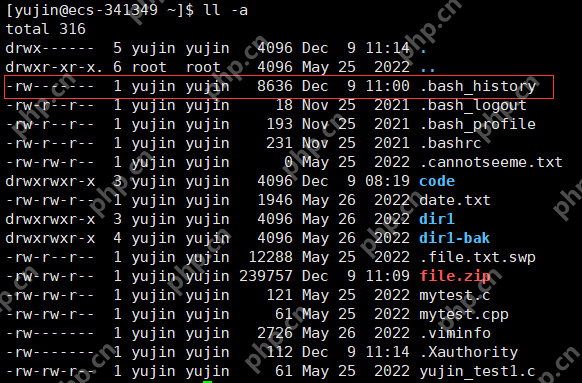 Linux_历史命令