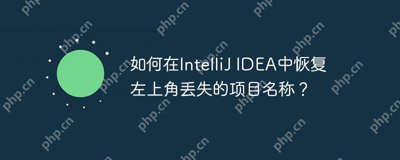 如何在IntelliJ IDEA中恢复左上角丢失的项目名称?