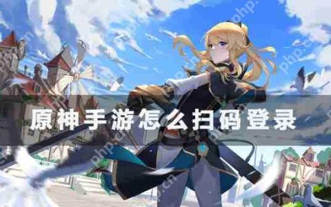原神手游怎么扫码登录