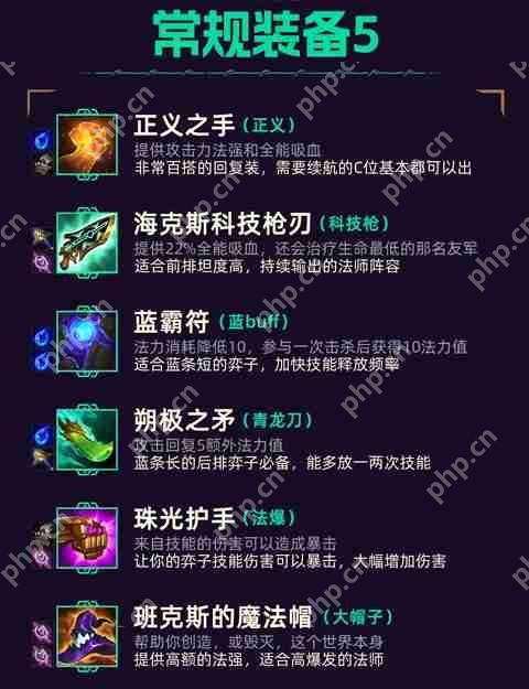 金铲铲之战装备大全介绍