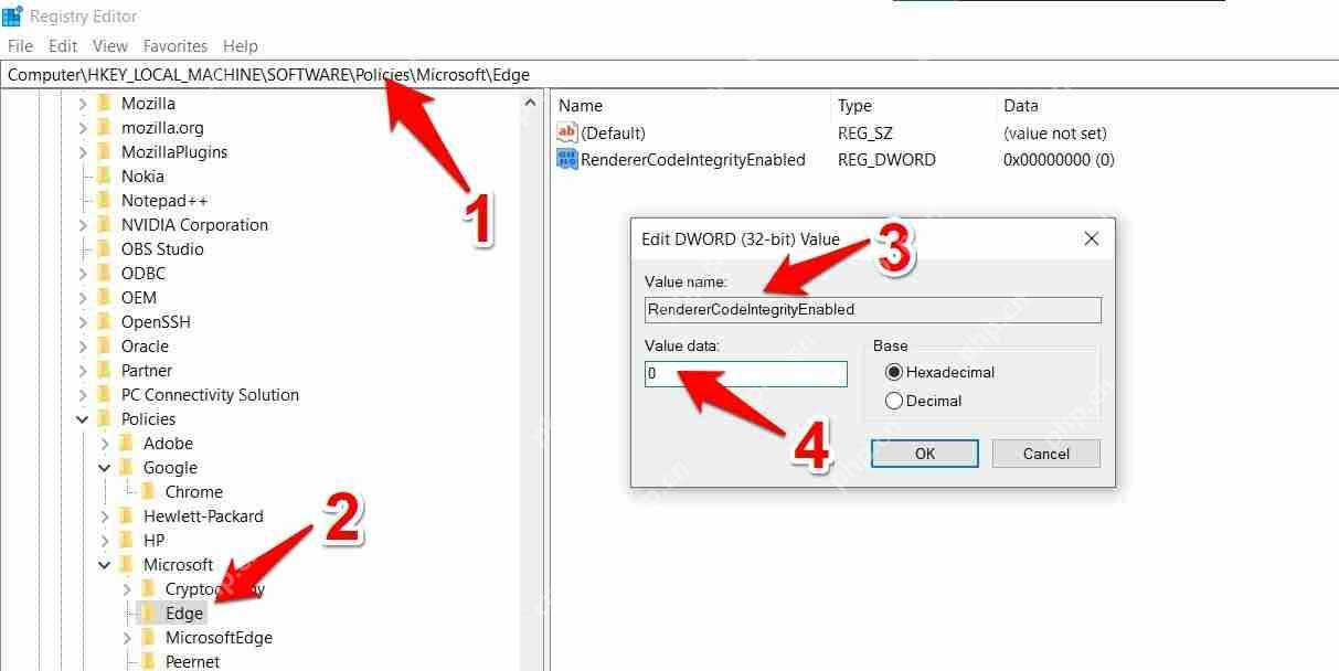 如何修复edge错误代码STATUS_ACCESS_VIOLATION?