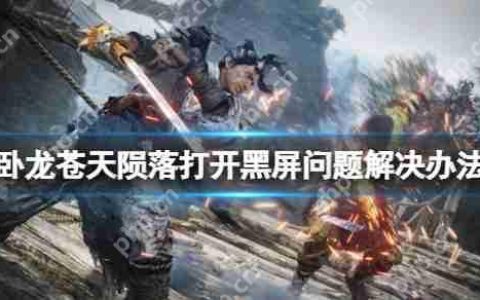 卧龙苍天陨落打开黑屏问题解决办法