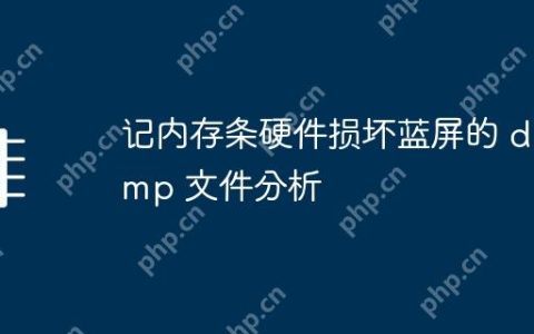 记内存条硬件损坏蓝屏的 dump 文件分析