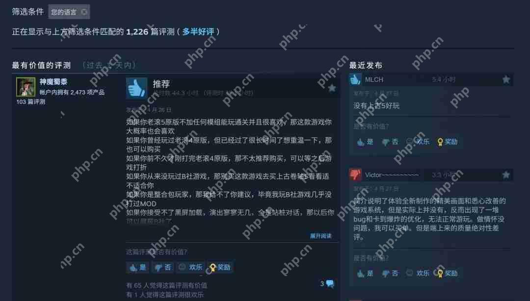 《上古卷轴4:湮灭重制版》Steam峰值超20万 中文区多半好评