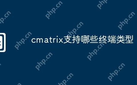 cmatrix支持哪些终端类型