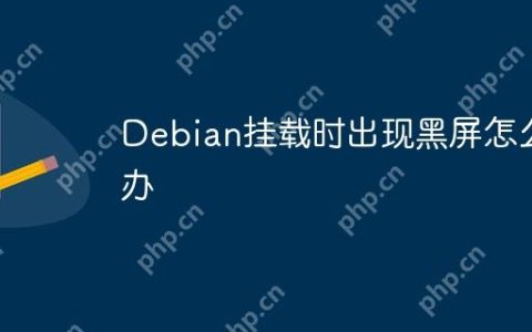 Debian挂载时出现黑屏怎么办