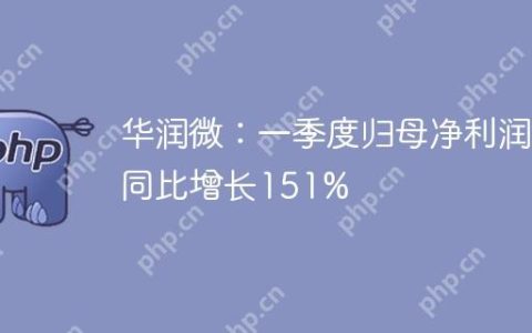 华润微：一季度归母净利润同比增长151%