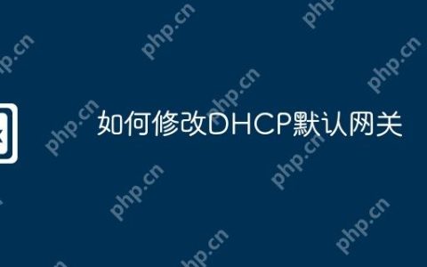 如何修改DHCP默认网关
