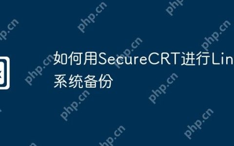 如何用SecureCRT进行Linux系统备份