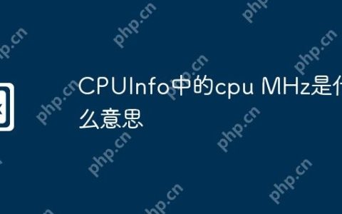 CPUInfo中的cpu MHz是什么意思
