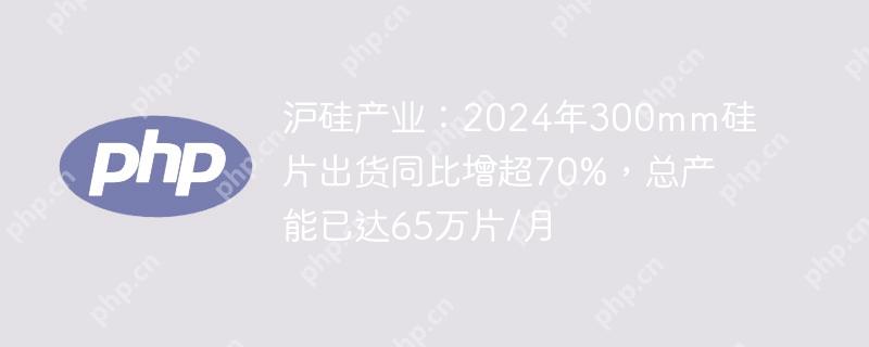 沪硅产业:2024年300mm硅片出货同比增超70%,总产能已达65万片/月