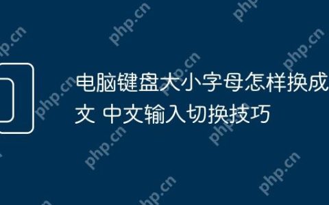 电脑键盘大小字母怎样换成中文 中文输入切换技巧