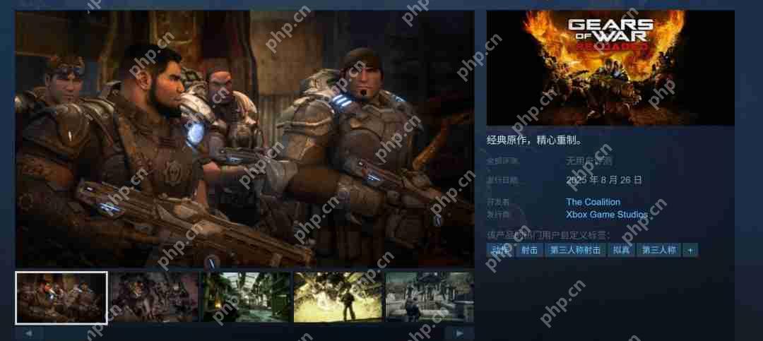《战争机器:重装上阵》上架Steam 支持繁体中文