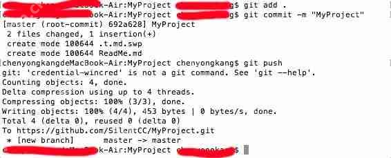 Windows 和 Mac 系统下安装git 并上传,修改项目