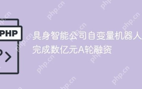 具身智能公司自变量机器人完成数亿元A轮融资