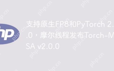 支持原生FP8和PyTorch 2.5.0，摩尔线程发布Torch-MUSA v2.0.0