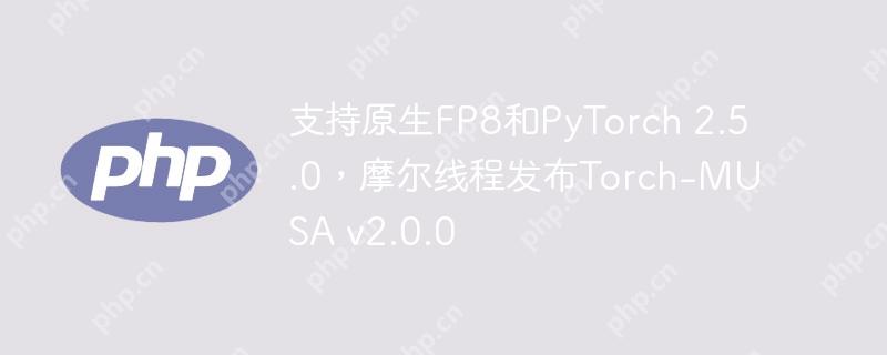支持原生FP8和PyTorch 2.5.0,摩尔线程发布Torch-MUSA v2.0.0