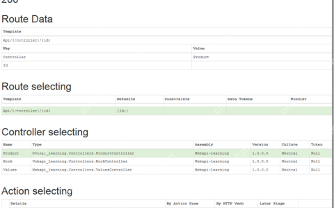 ASP.NET WEB API 调试