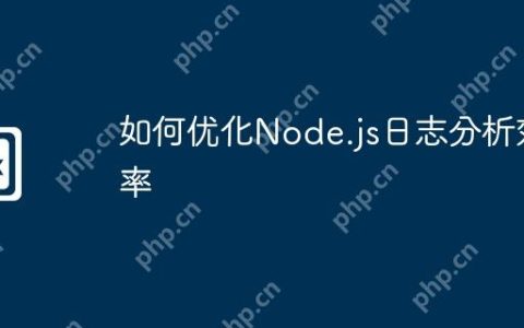 如何优化Node.js日志分析效率