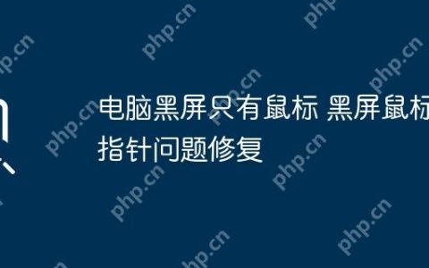 电脑黑屏只有鼠标 黑屏鼠标指针问题修复