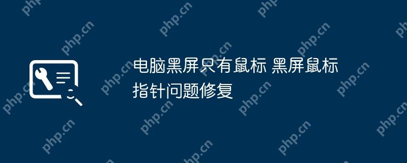 电脑黑屏只有鼠标 黑屏鼠标指针问题修复