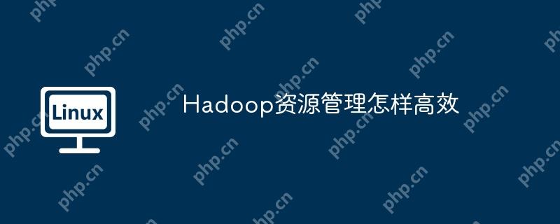 hadoop资源管理怎样高效