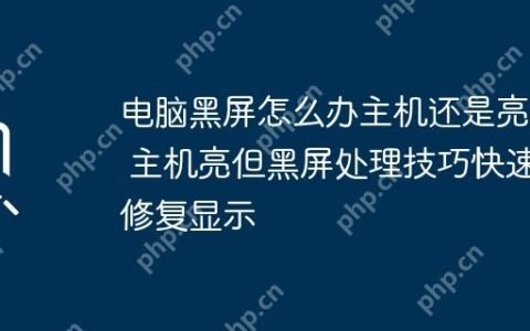 电脑黑屏怎么办主机还是亮的 主机亮但黑屏处理技巧快速修复显示
