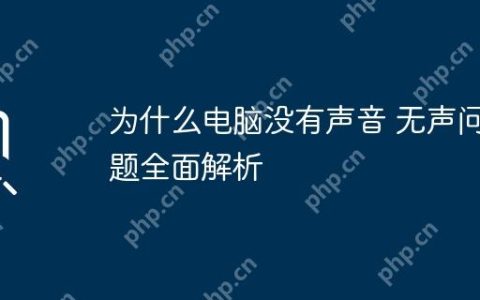 为什么电脑没有声音 无声问题全面解析