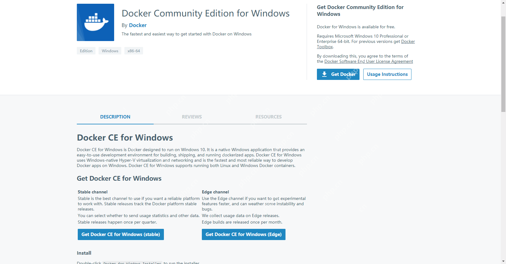 Docker在Win10下的安装和配置 原