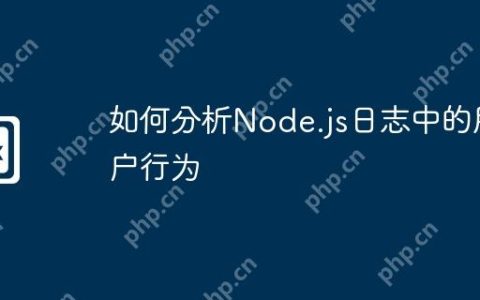 如何分析Node.js日志中的用户行为