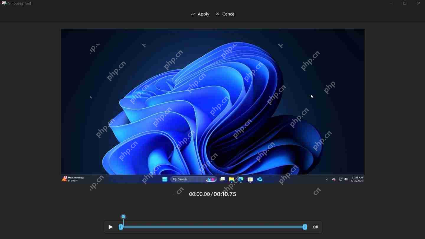 Win11 内置截图工具升级:简单剪辑录频内容、集成 OCR 提取表格
