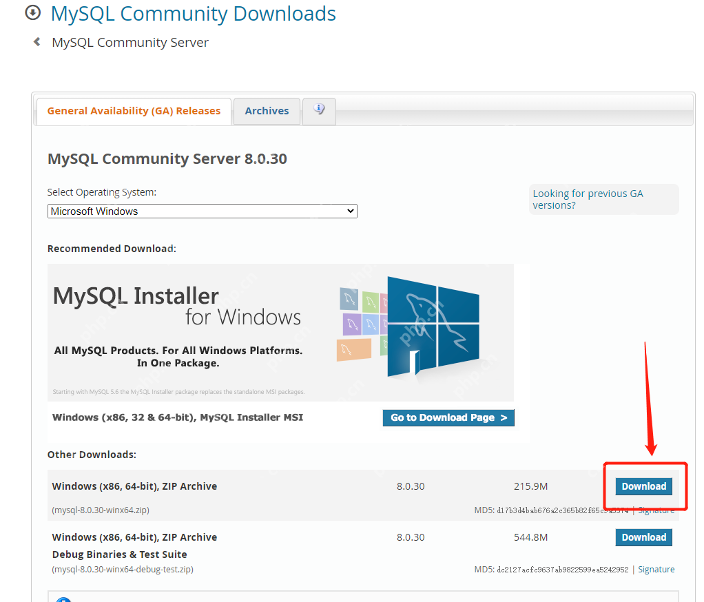 windows安装MYSQL