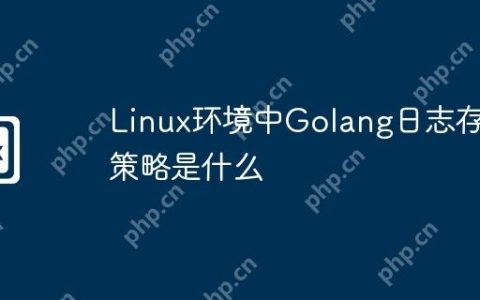 Linux环境中Golang日志存储策略是什么