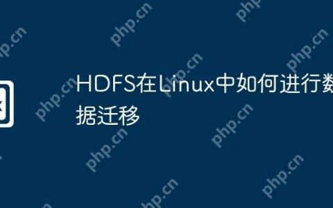HDFS在Linux中如何进行数据迁移