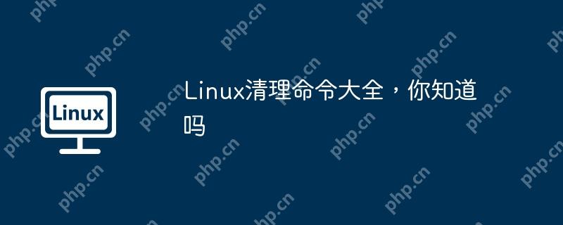 linux清理命令大全,你知道吗