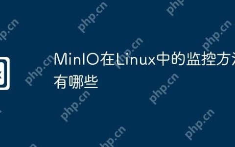 MinIO在Linux中的监控方法有哪些