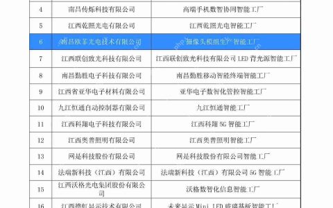 南昌欧菲光电入选“2025年江西省先进级智能工厂名单”