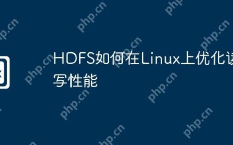 HDFS如何在Linux上优化读写性能