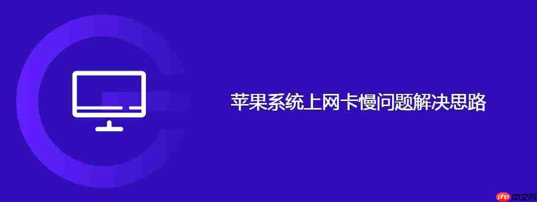 苹果系统上网卡慢问题解决思路