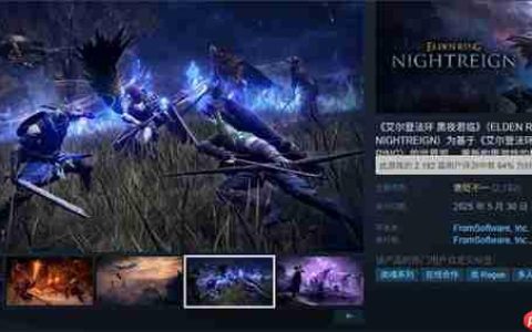 《艾尔登法环：黑夜君临》Steam褒贬不一 好评率64%