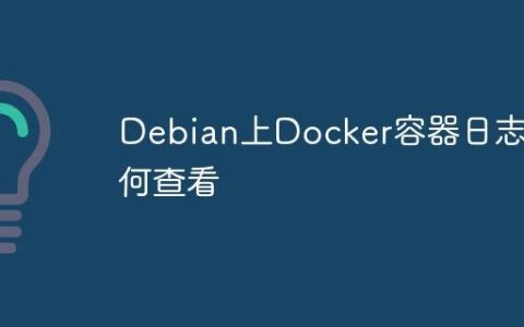 Debian上Docker容器日志如何查看
