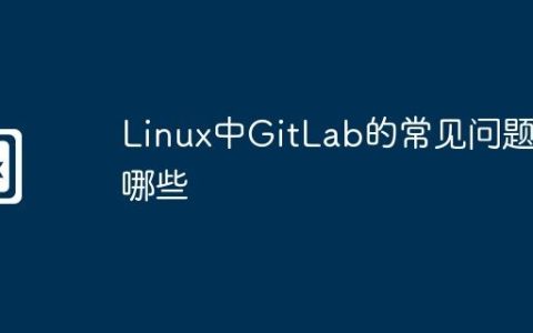 Linux中GitLab的常见问题有哪些