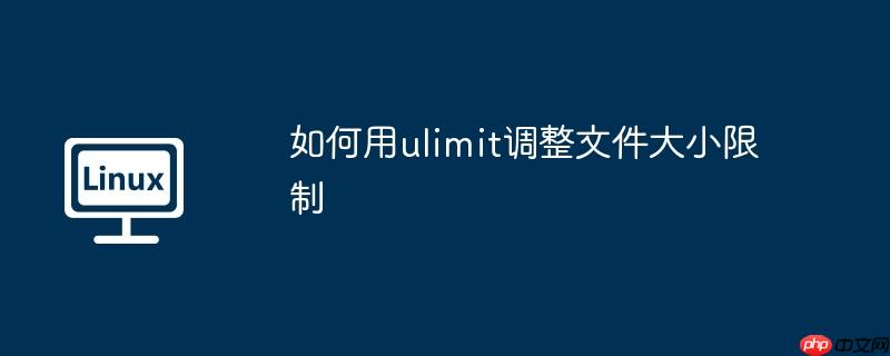如何用ulimit调整文件大小限制