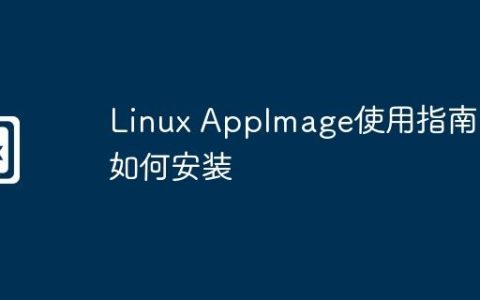 Linux AppImage使用指南：如何安装