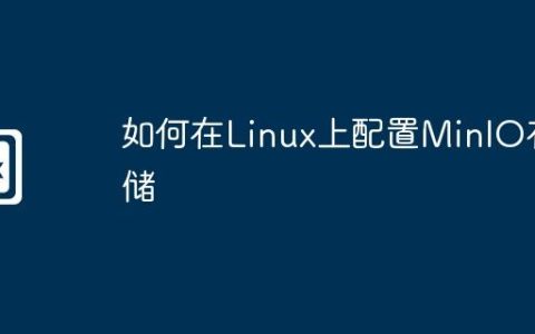 如何在Linux上配置MinIO存储