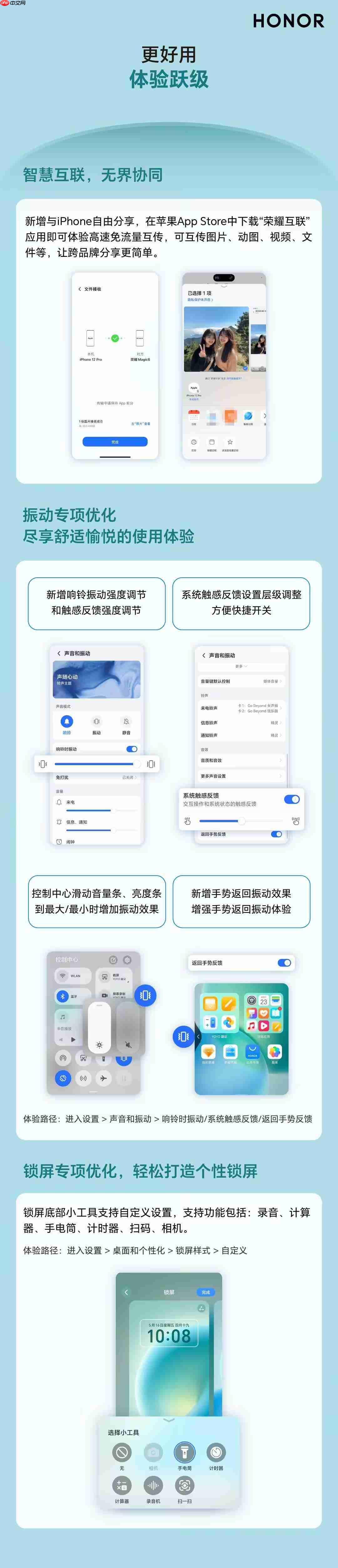荣耀手机推出2025年第五波体验升级,适配超50款机型