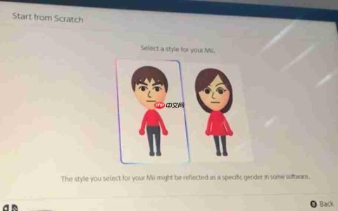 Switch2取消Mii性别选项：玩家只能选择角色风格
